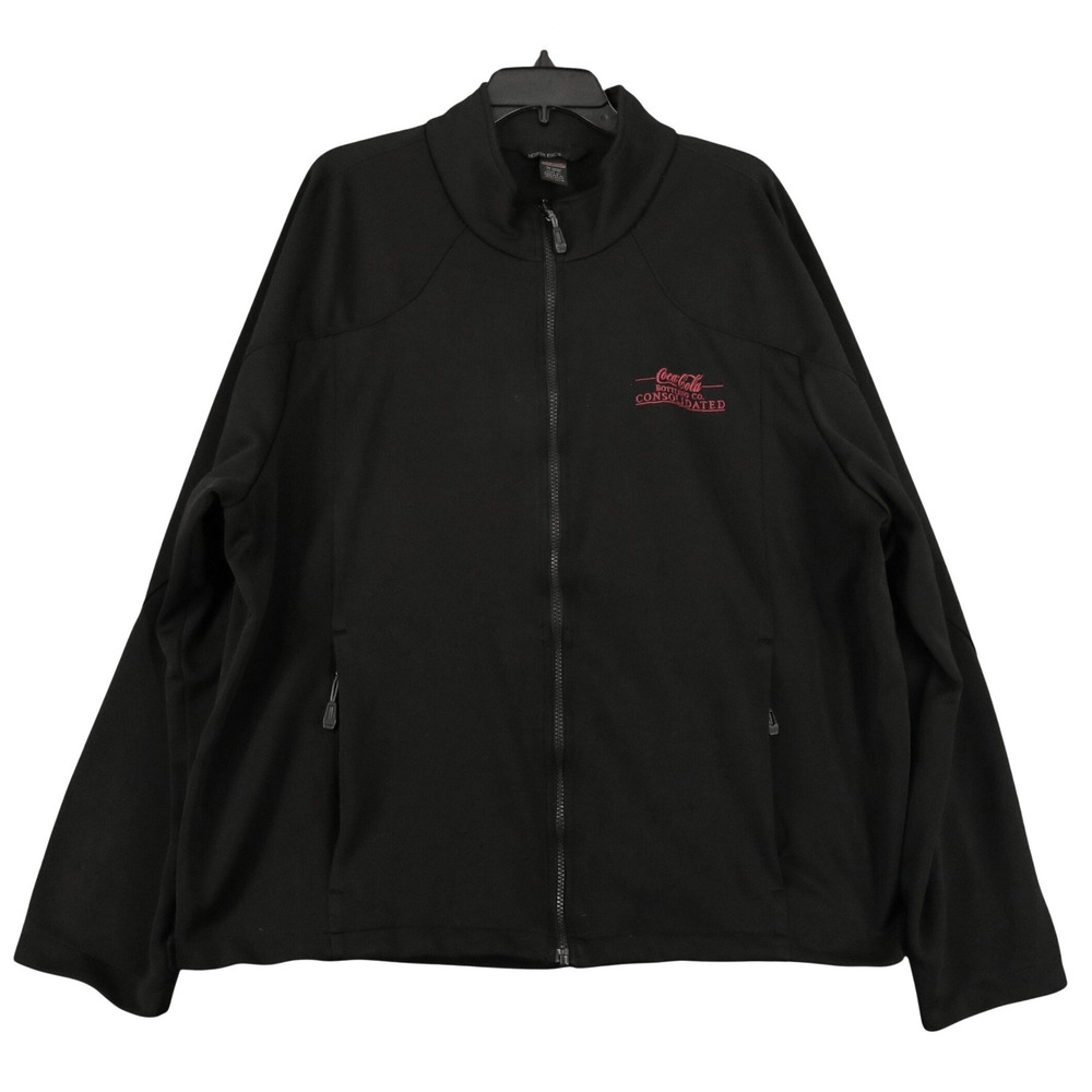 Coca-Cola North End Softshell Jacket Men 2XL Black Embroidered Logo Workwear